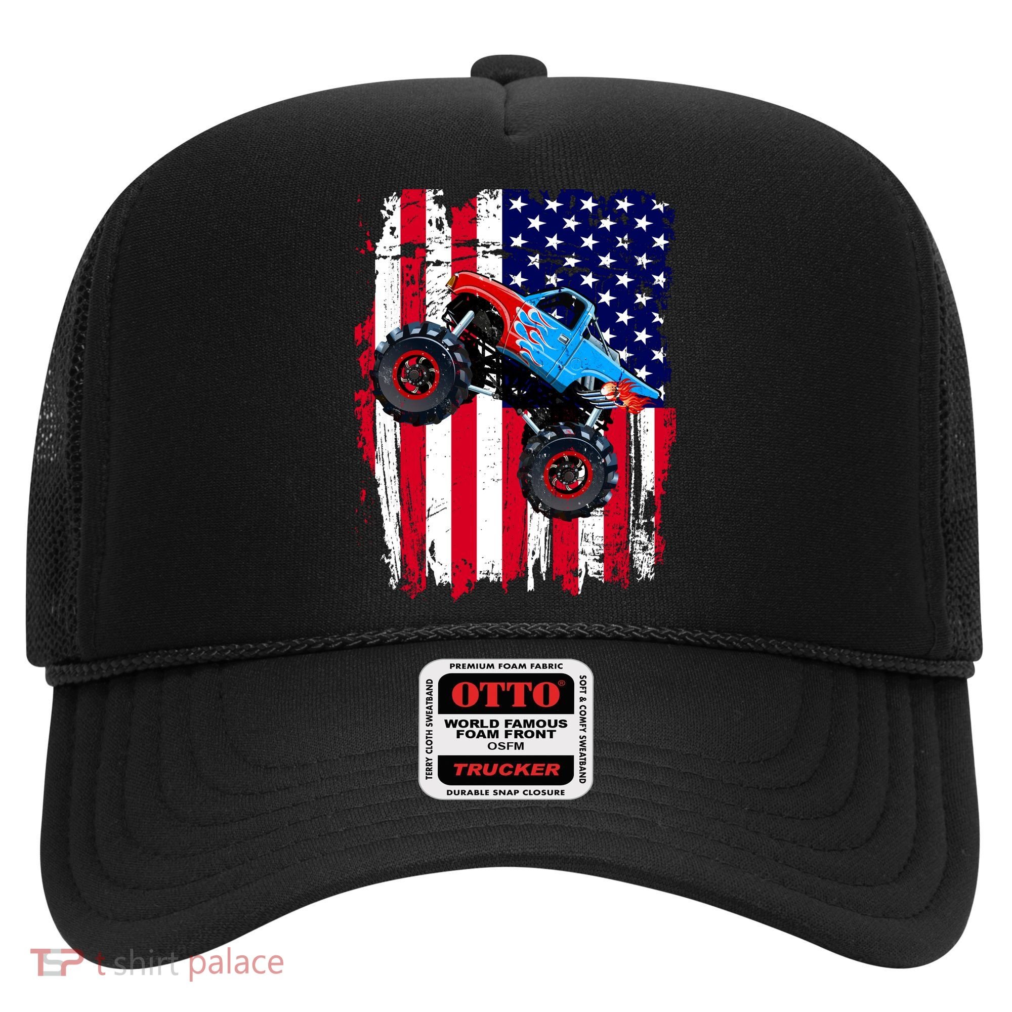 American Monster Truck Flag Hat