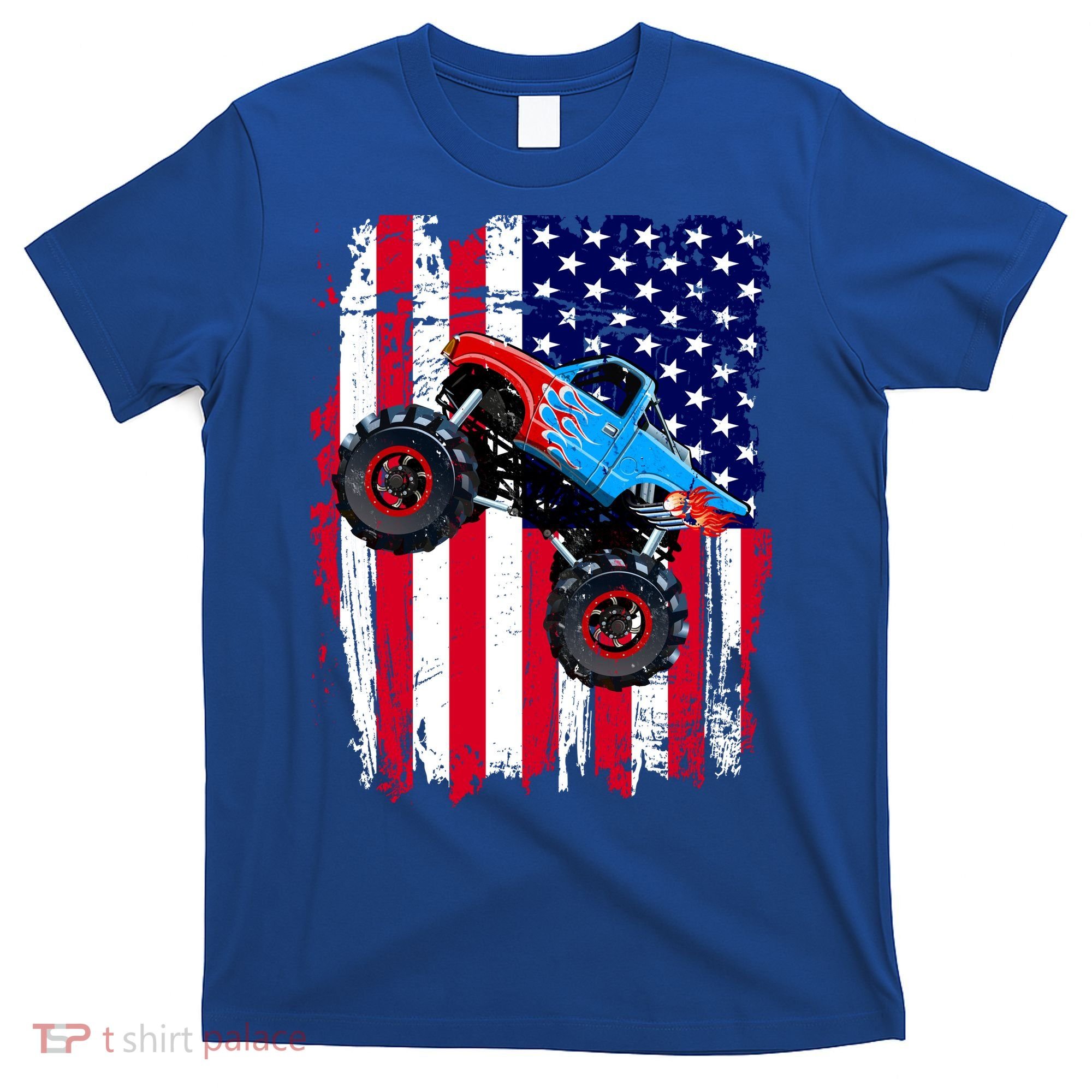 American Monster Truck Flag T-Shirt