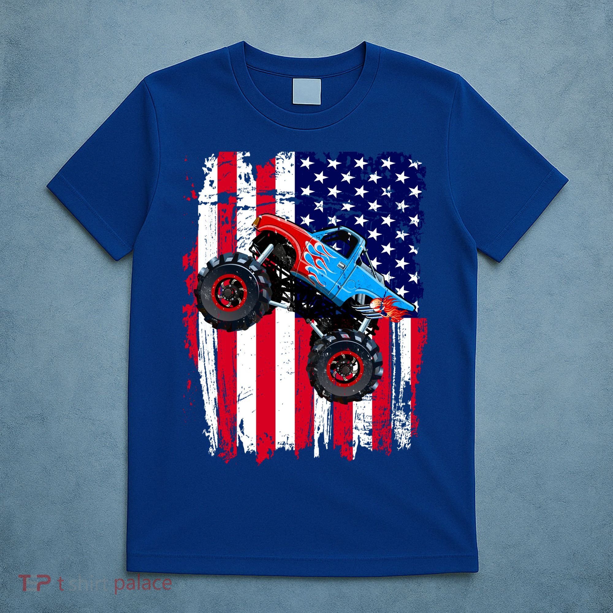 American Monster Truck Flag T-Shirt