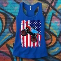 American Monster Truck Flag Women's Tank Top thumb 3