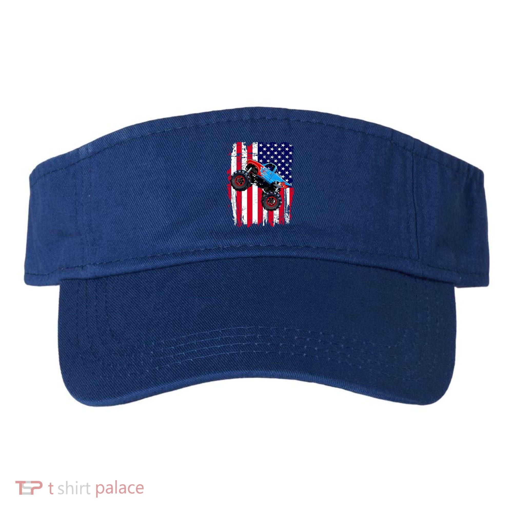 American Monster Truck Flag Visor