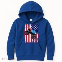 American Monster Truck Flag Kids Hoodie thumb 0
