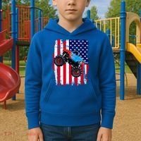 American Monster Truck Flag Kids Hoodie thumb 2