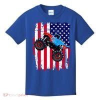 American Monster Truck Flag Kids T-Shirt thumb 0