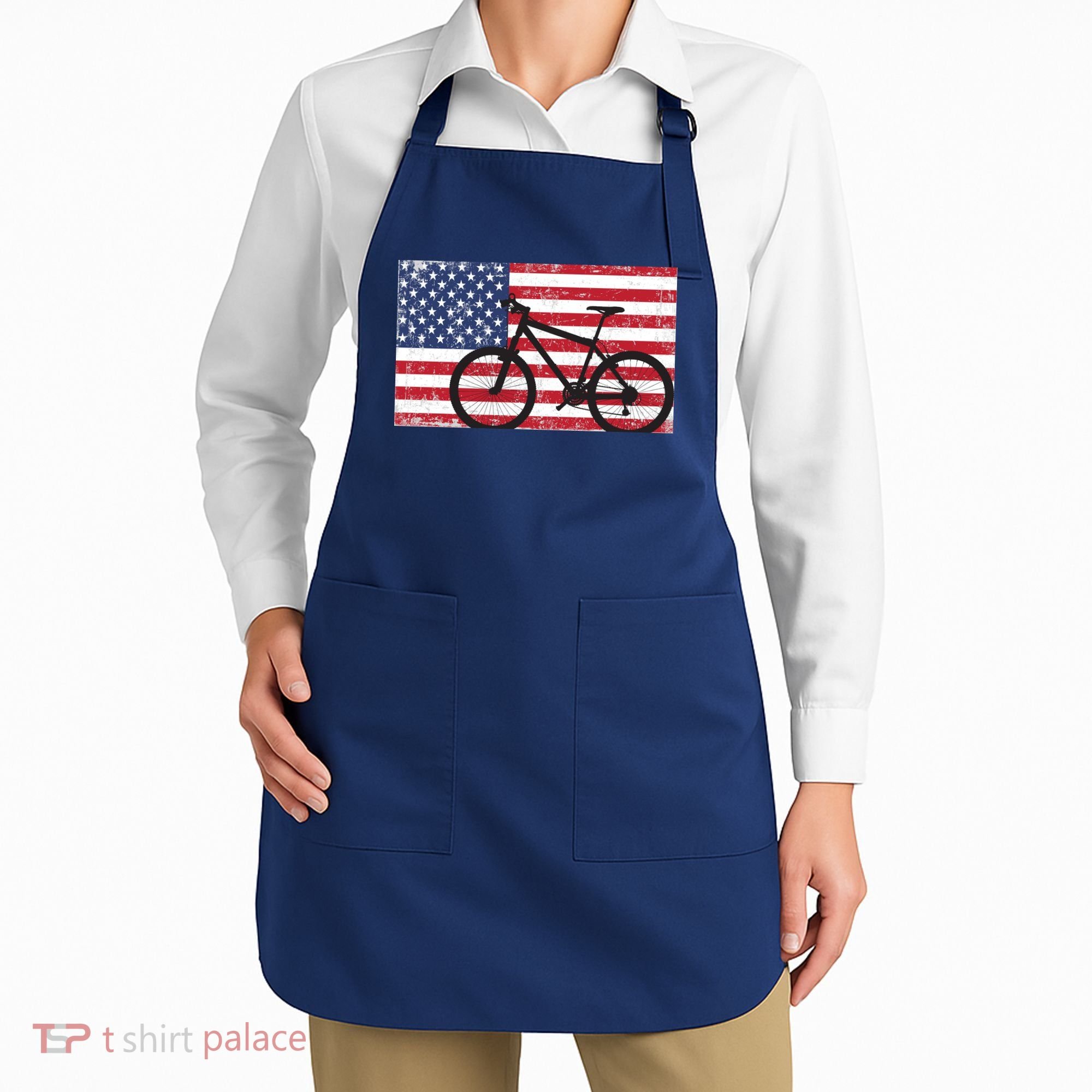American Mountain Bike USA Flag Apron