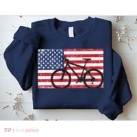 American Mountain Bike USA Flag Sweatshirt thumb 2