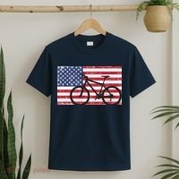American Mountain Bike USA Flag T-Shirt thumb 2