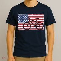 American Mountain Bike USA Flag T-Shirt thumb 3
