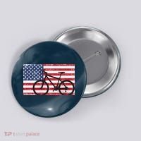 American Mountain Bike USA Flag Button thumb 0