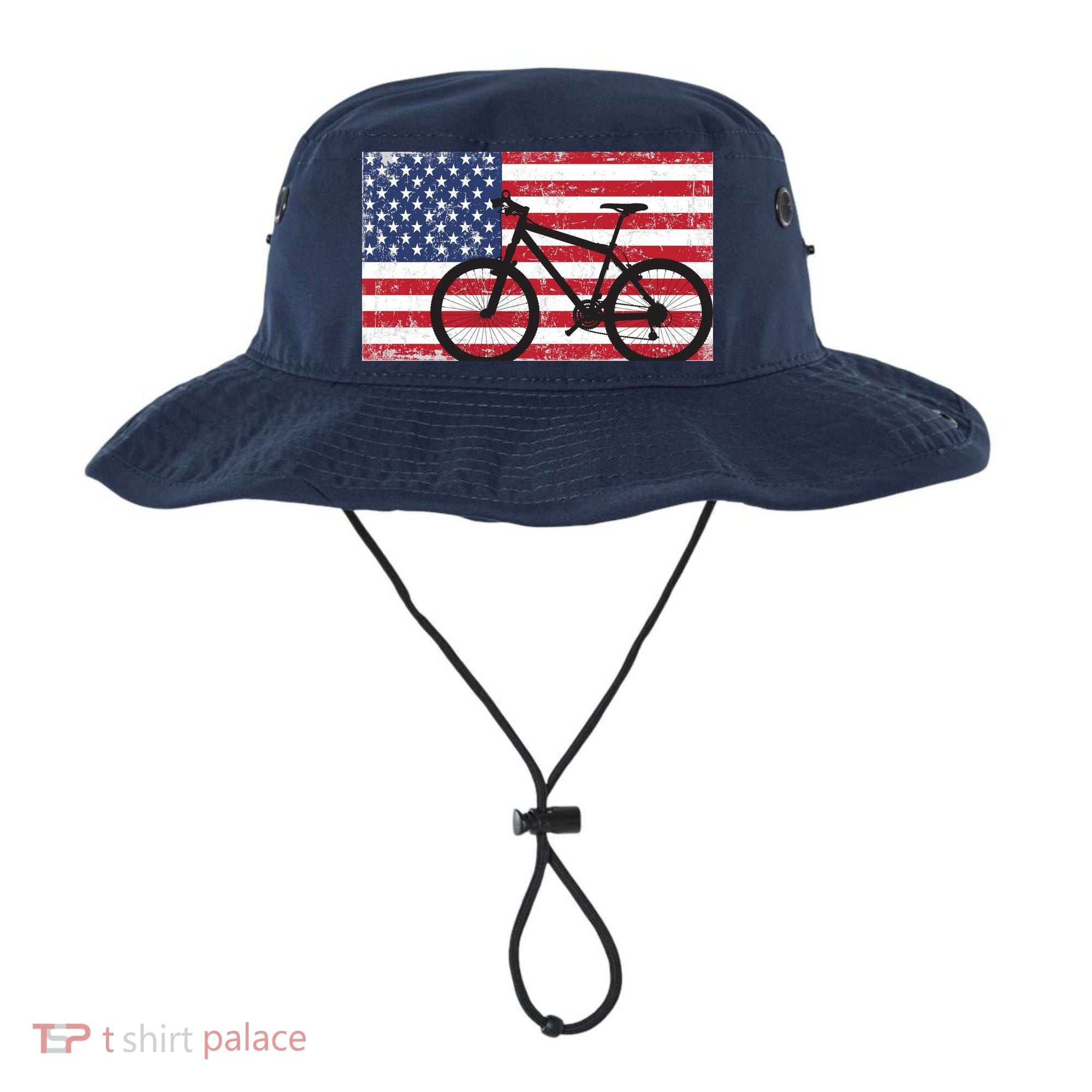 American Mountain Bike USA Flag Bucket Hat