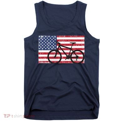 American Mountain Bike USA Flag Tank Top