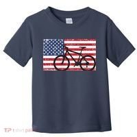 American Mountain Bike USA Flag Toddler T-Shirt thumb 0