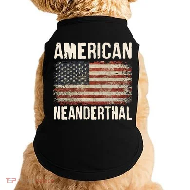 American Neanderthal Distressed US Flag Doggie Tank