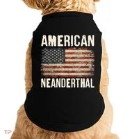 American Neanderthal Distressed US Flag Doggie Tank thumb 0