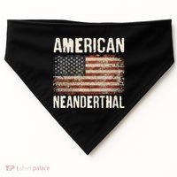 American Neanderthal Distressed US Flag USA-Made Doggie Bandana thumb 0