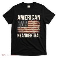 American Neanderthal Distressed US Flag T-Shirt thumb 0