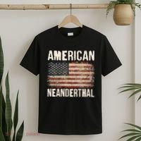 American Neanderthal Distressed US Flag T-Shirt thumb 2