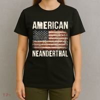 American Neanderthal Distressed US Flag T-Shirt thumb 4