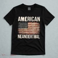American Neanderthal Distressed US Flag T-Shirt thumb 5