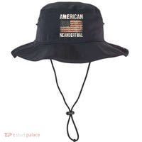 American Neanderthal Distressed US Flag Bucket Hat thumb 0