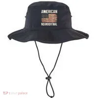 American Neanderthal Distressed US Flag Bucket Hat thumb 0
