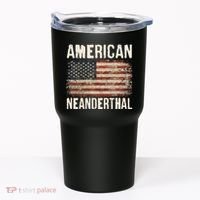 American Neanderthal Distressed US Flag Tumbler thumb 0