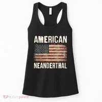 American Neanderthal Distressed US Flag Women's Tank Top thumb 0