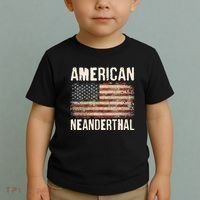 American Neanderthal Distressed US Flag Toddler T-Shirt thumb 2
