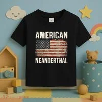 American Neanderthal Distressed US Flag Toddler T-Shirt thumb 3
