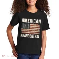 American Neanderthal Distressed US Flag Kids T-Shirt thumb 2