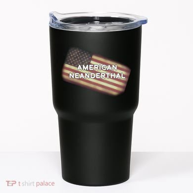 American Neanderthal Flag Tumbler