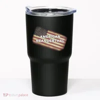 American Neanderthal Flag Tumbler thumb 0