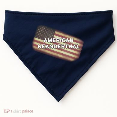 American Neanderthal Flag USA-Made Doggie Bandana