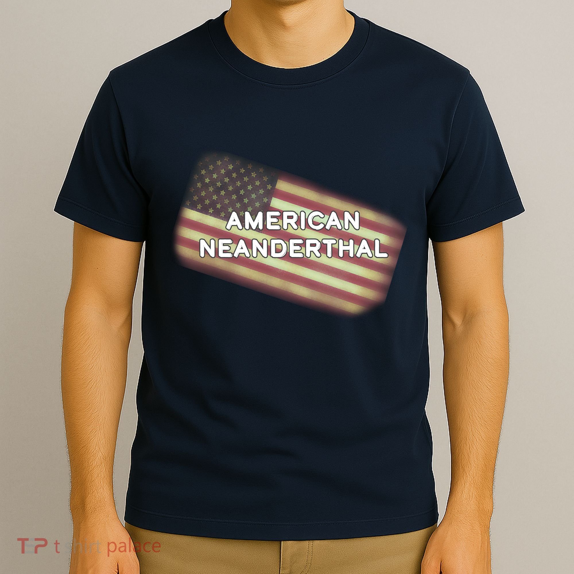 American Neanderthal Flag T-Shirt