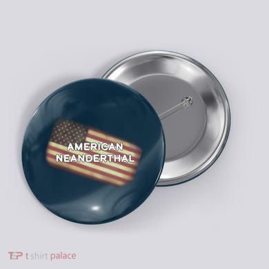 American Neanderthal Flag Button
