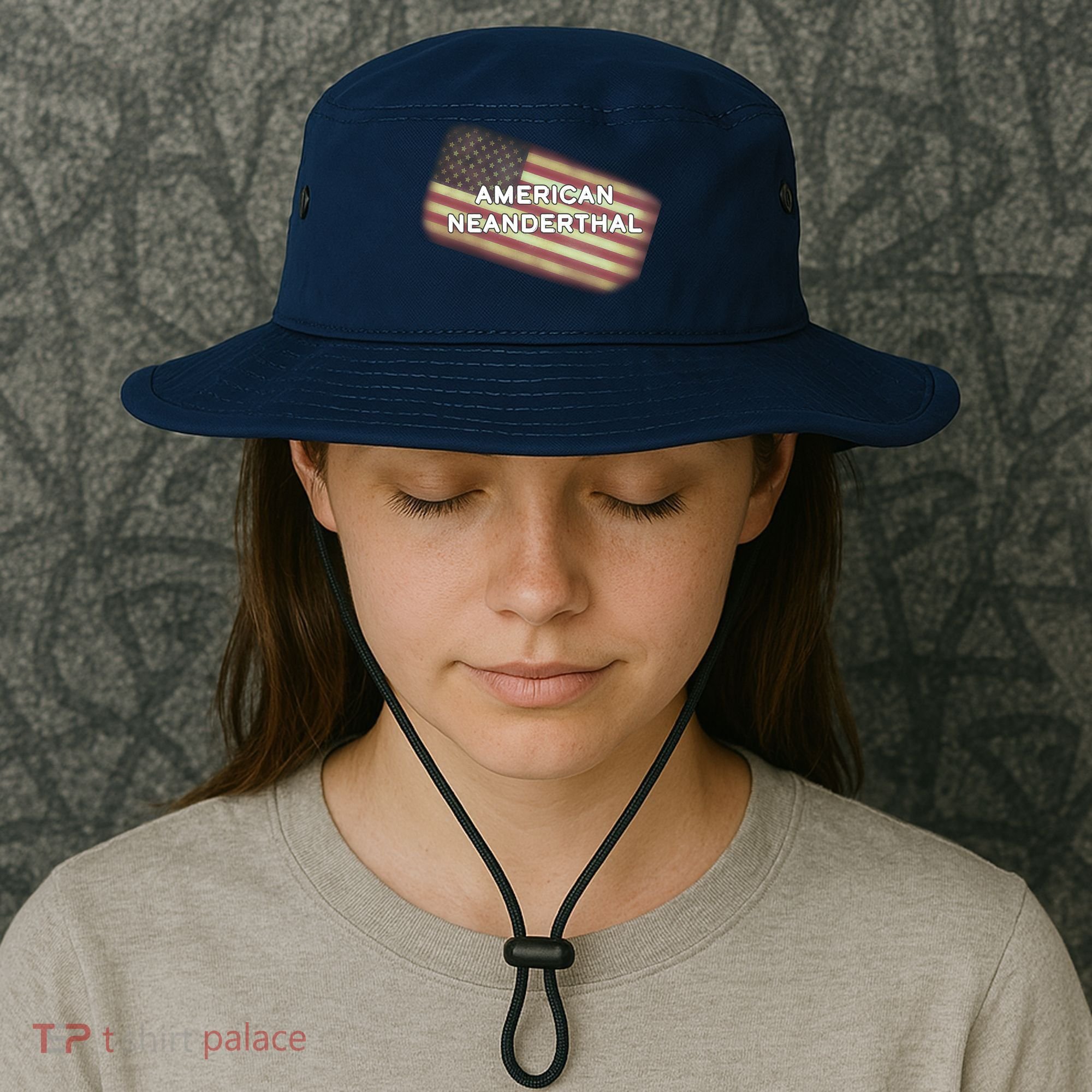 American Neanderthal Flag Bucket Hat