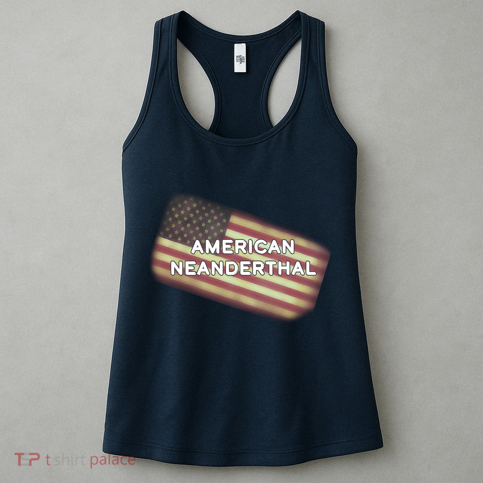 American Neanderthal Flag Women's Tank Top