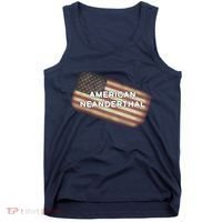American Neanderthal Flag Tank Top thumb 0