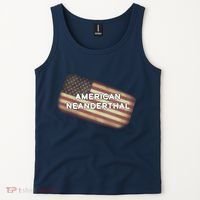 American Neanderthal Flag Tank Top thumb 2
