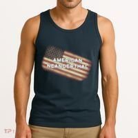American Neanderthal Flag Tank Top thumb 3