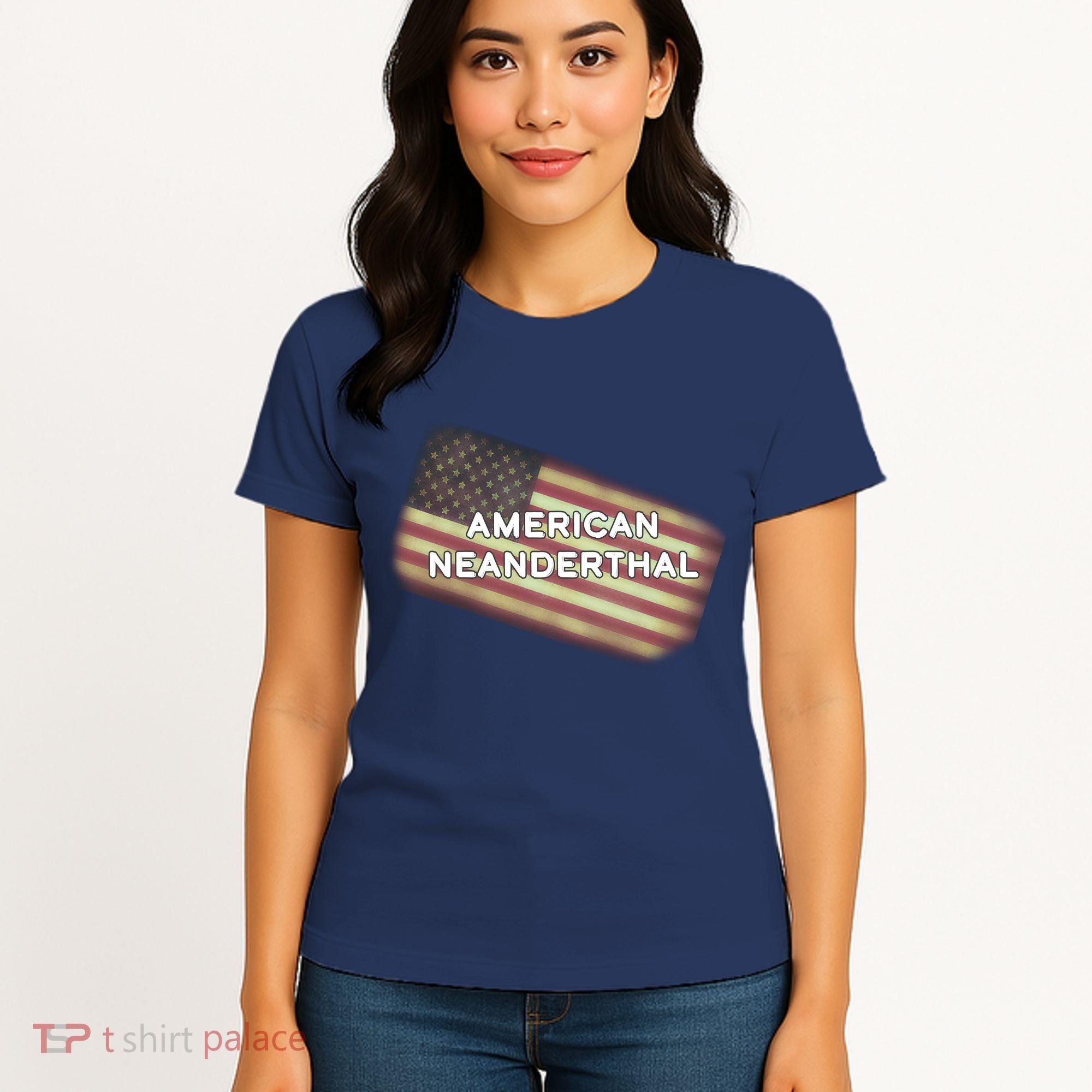 American Neanderthal Flag Women's T-Shirt