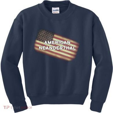 American Neanderthal Flag Kids Sweatshirt
