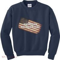 American Neanderthal Flag Kids Sweatshirt thumb 0