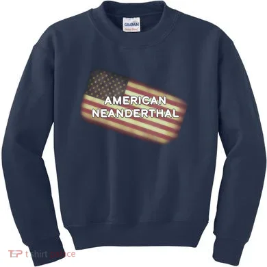 American Neanderthal Flag Kids Sweatshirt
