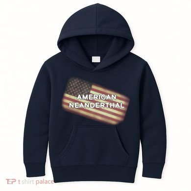 American Neanderthal Flag Kids Hoodie
