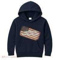 American Neanderthal Flag Kids Hoodie thumb 0