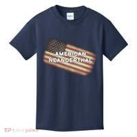 American Neanderthal Flag Kids T-Shirt thumb 0