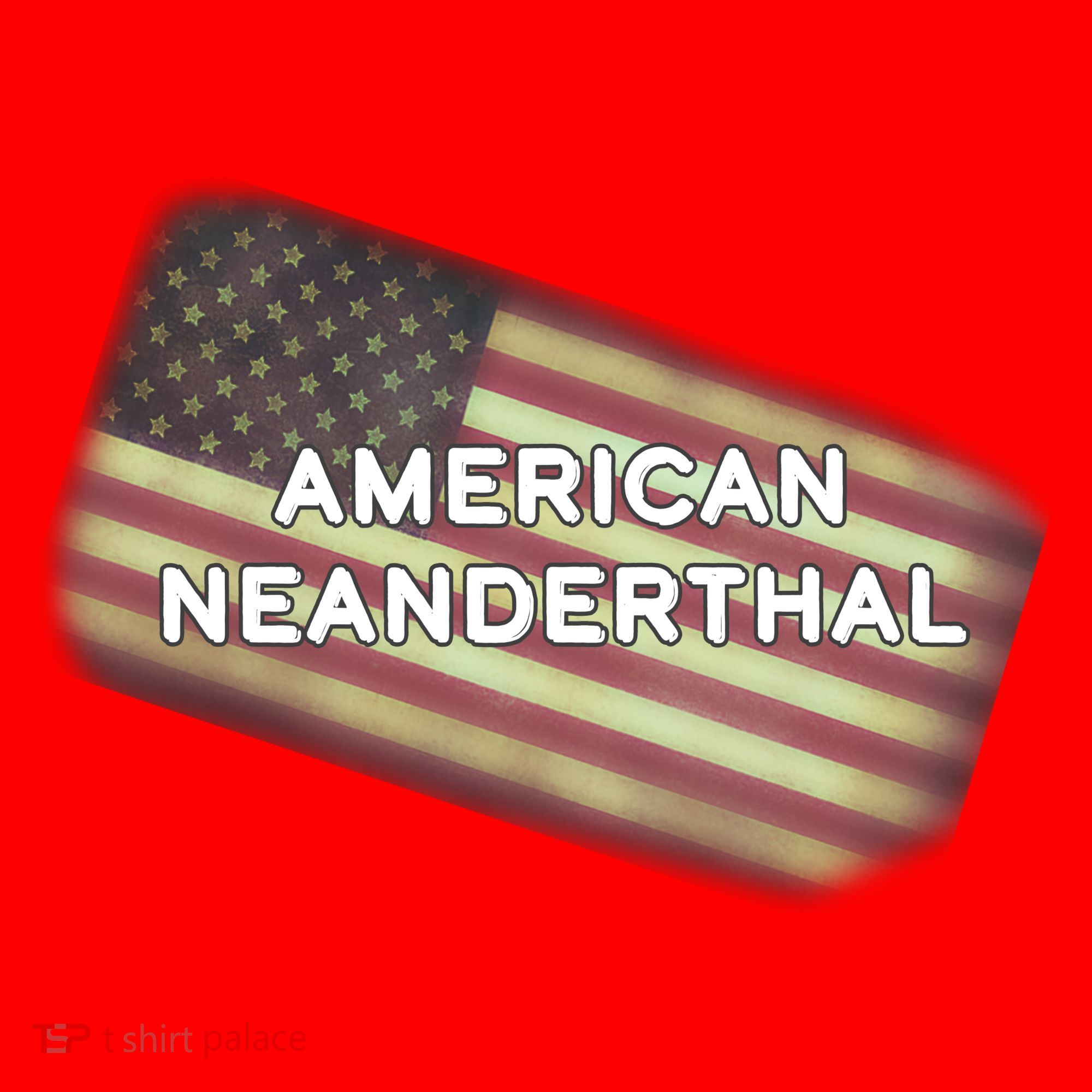 American Neanderthal Flag Santa Hat
