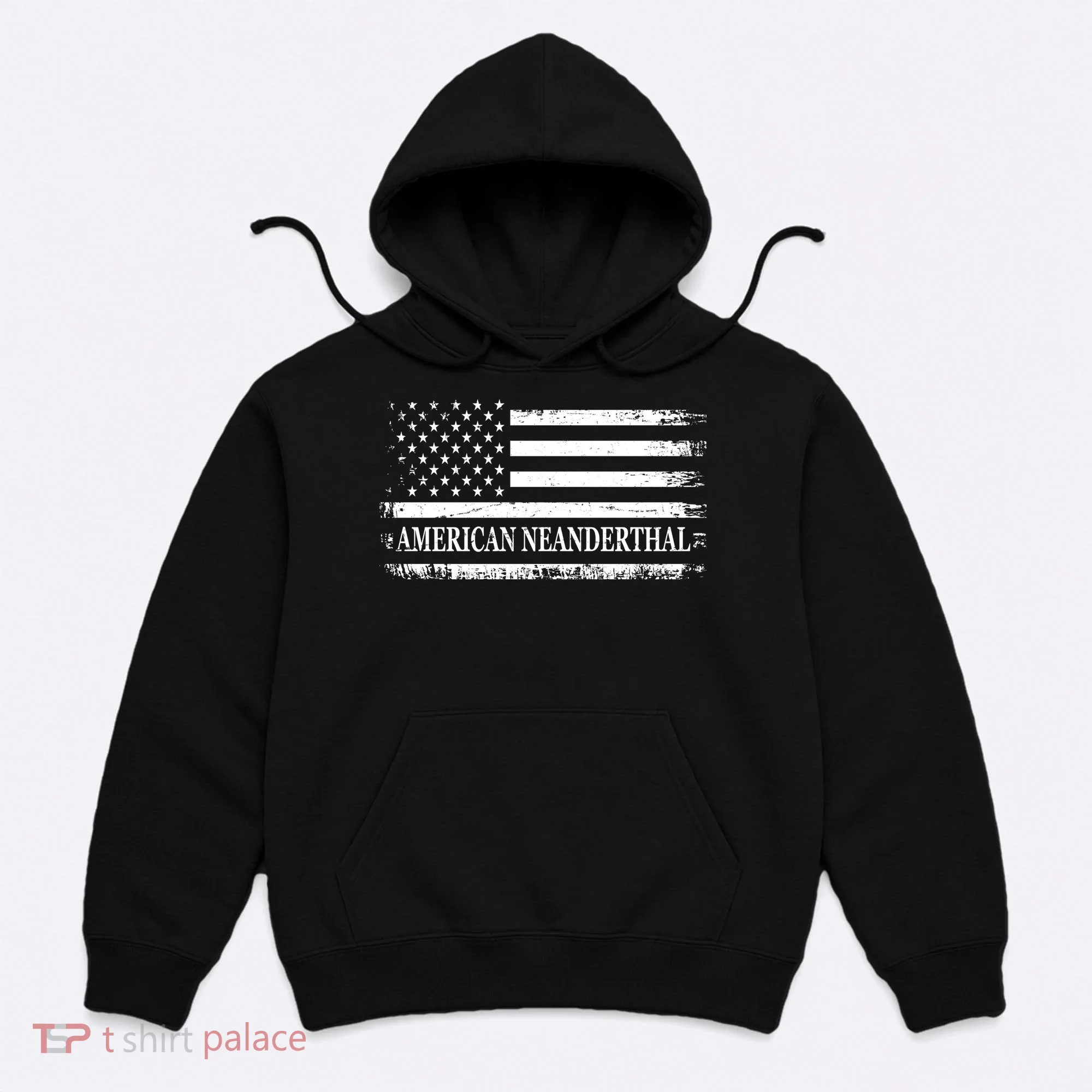 American Neanderthal USA American Flag Hoodie