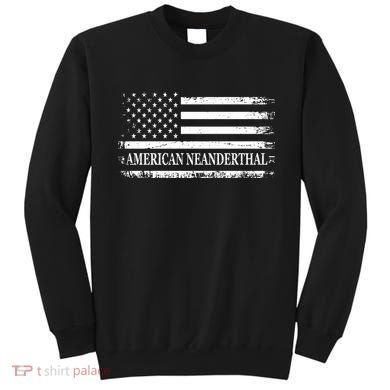 American Neanderthal USA American Flag Sweatshirt